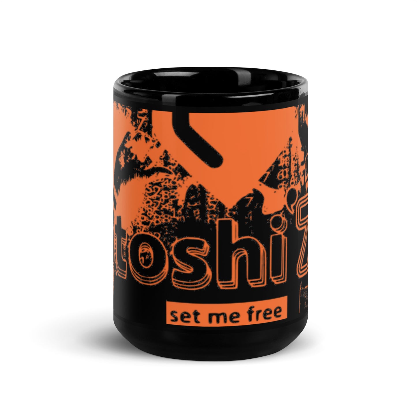Satoshi '73 - Black Glossy Mug
