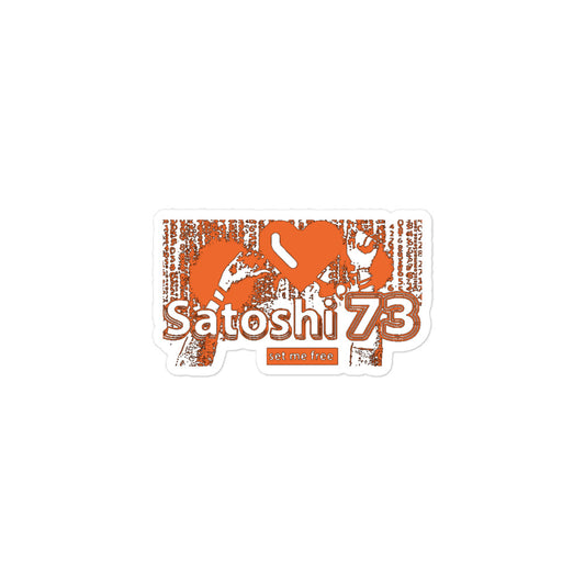 Satoshi '73 Bubble-free stickers